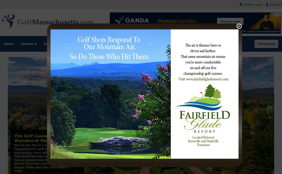 Massachusetts Golf - Massachusetts Golf Courses Directory