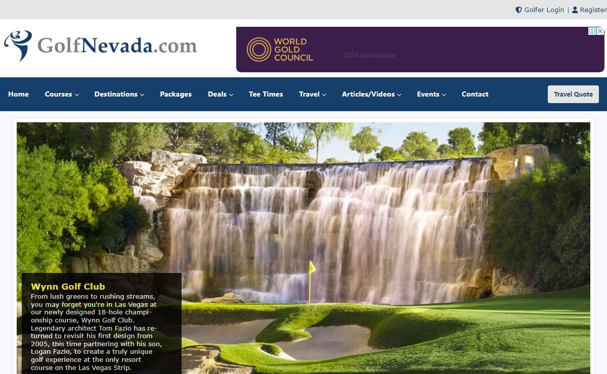 Nevada Golf - Nevada Golf Courses Directory