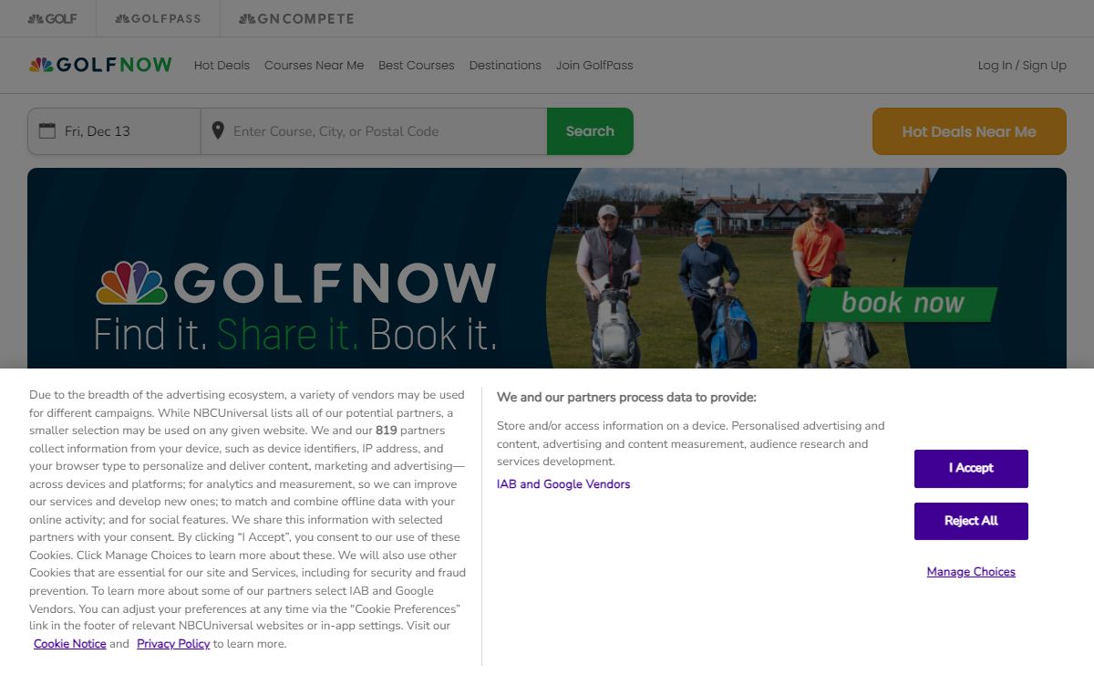 GolfNow.co.uk | Discount Tee Times & Cheap Golf at 1,700+ Golf Clubs