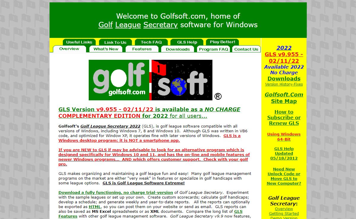 Golf league software for golf league management from Golfsoft Company