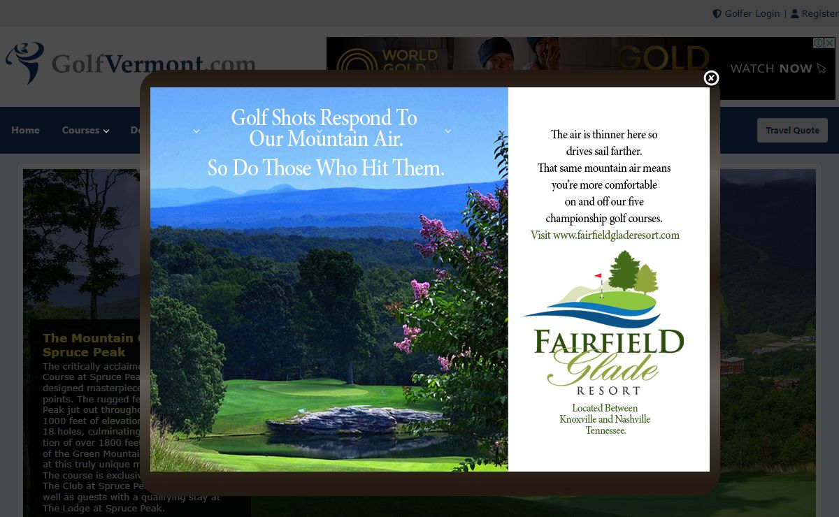 Vermont Golf - Vermont Golf Courses Directory