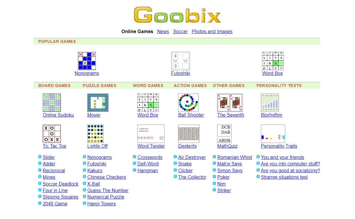 Free Online Games, Puzzle Games and Crosswords