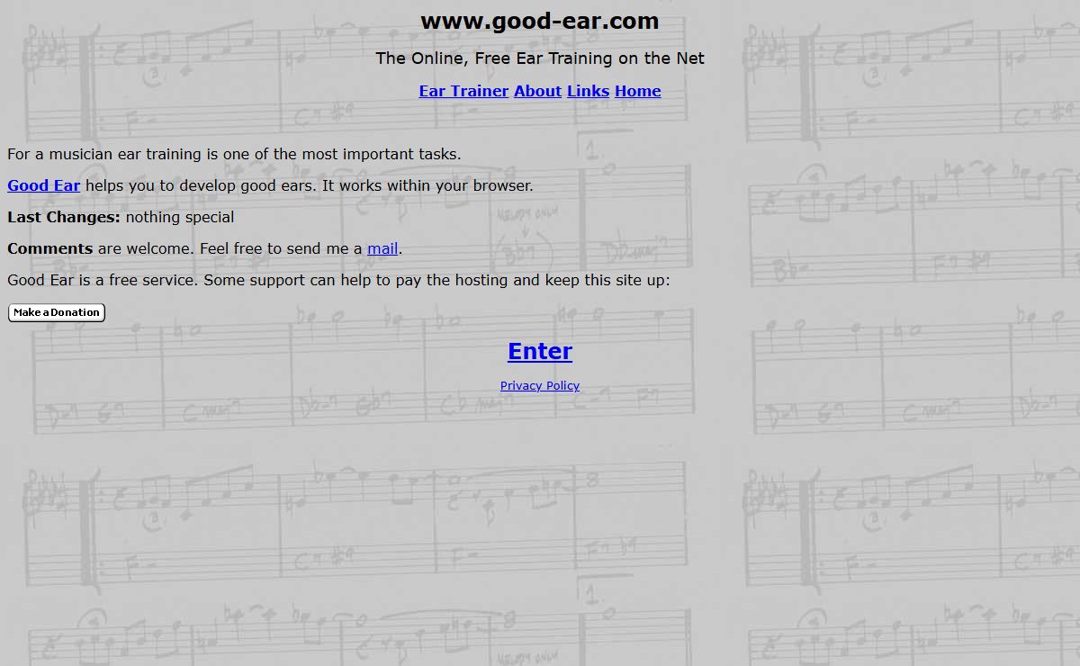 Good Ear - Online Ear Training Site