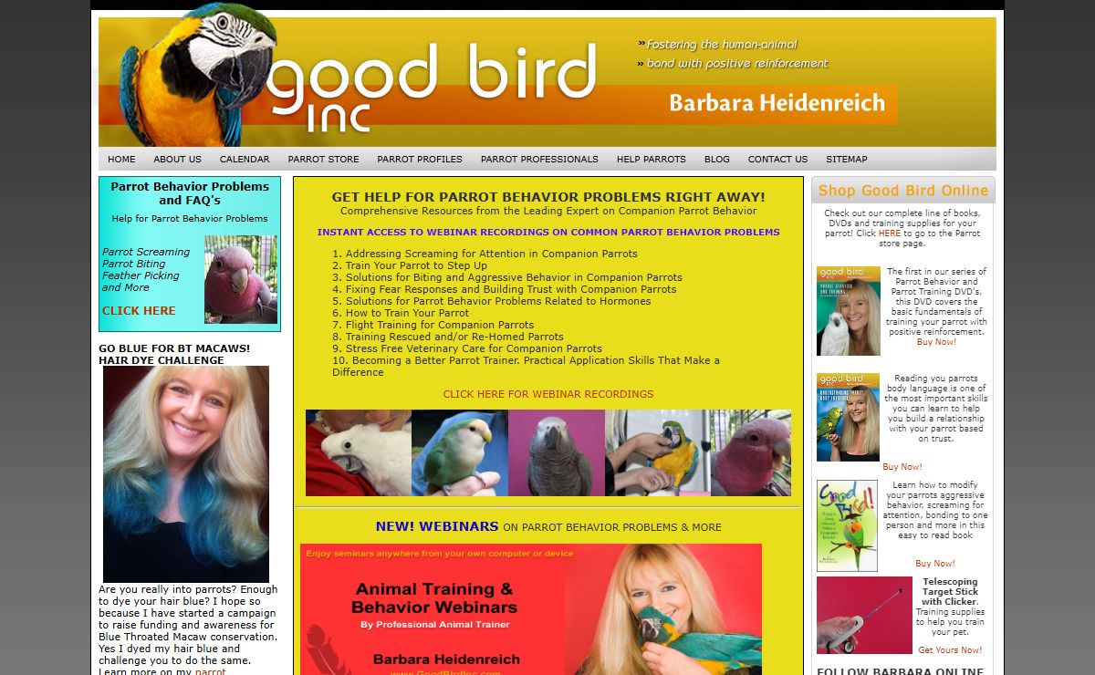 Training Parrots | Parrot Training DVDS & Books