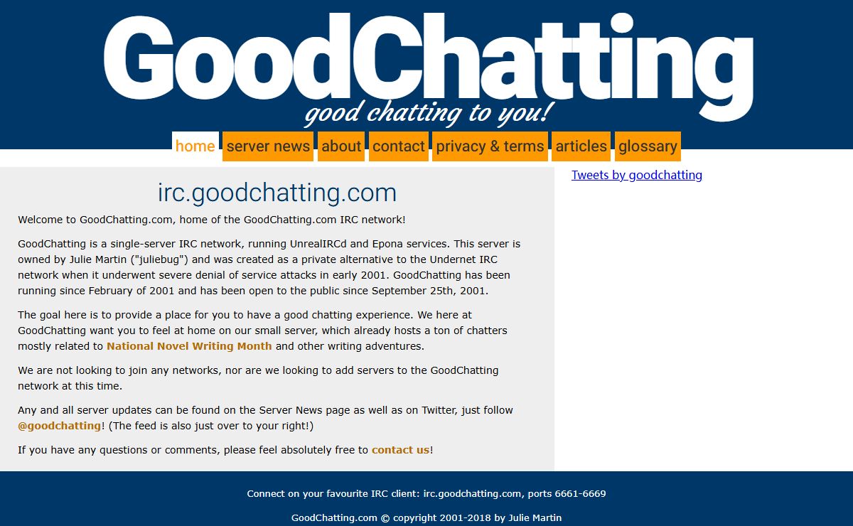 GoodChatting.com -- Good Chatting to You!
