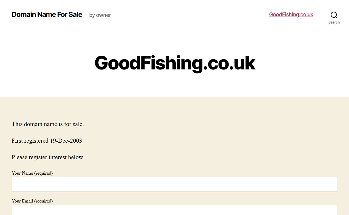 Domain Name For Sale – by owner