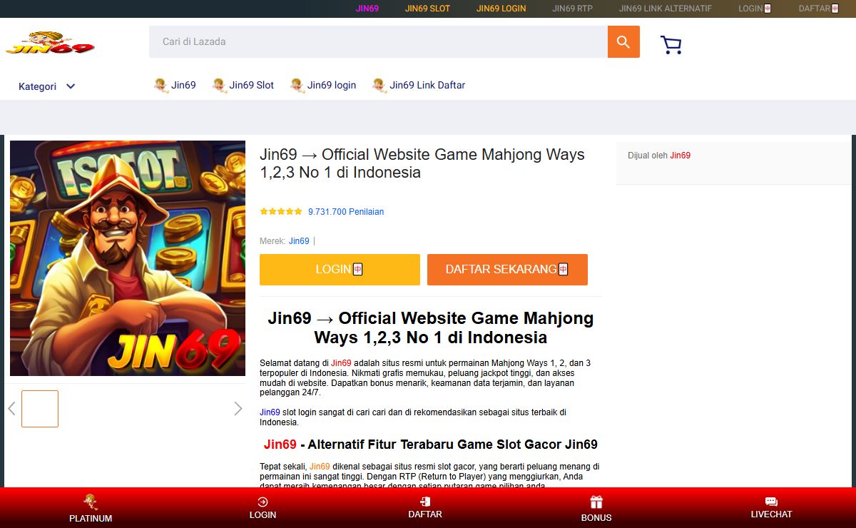 Jin69 → Official Website Game Mahjong Ways 1,2,3 No 1 di Indonesia