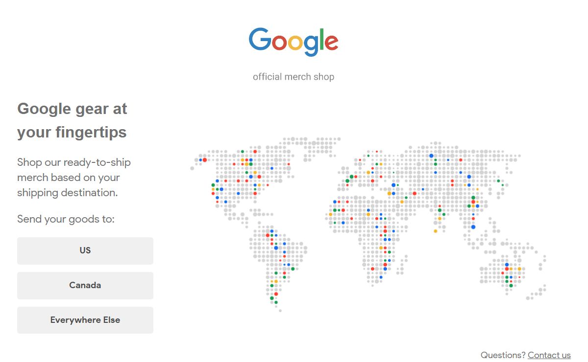 Google Merch Shop
