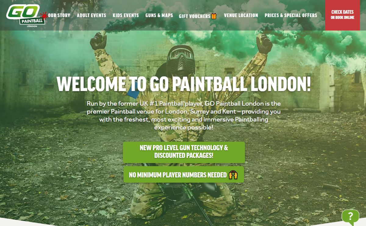 Paintballing in London, Kent, and Surrey | GO Paintball