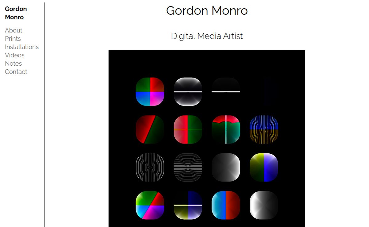 Gordon Monro — Digital media artist