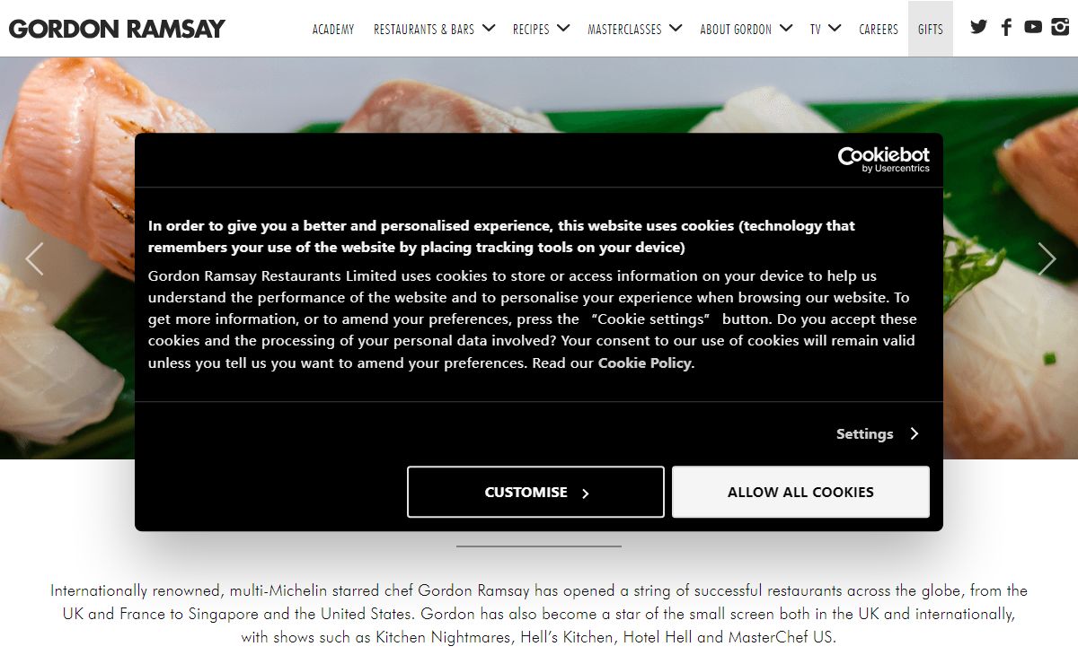 Gordon Ramsay - International Chef and Restaurateur | GordonRamsay.com