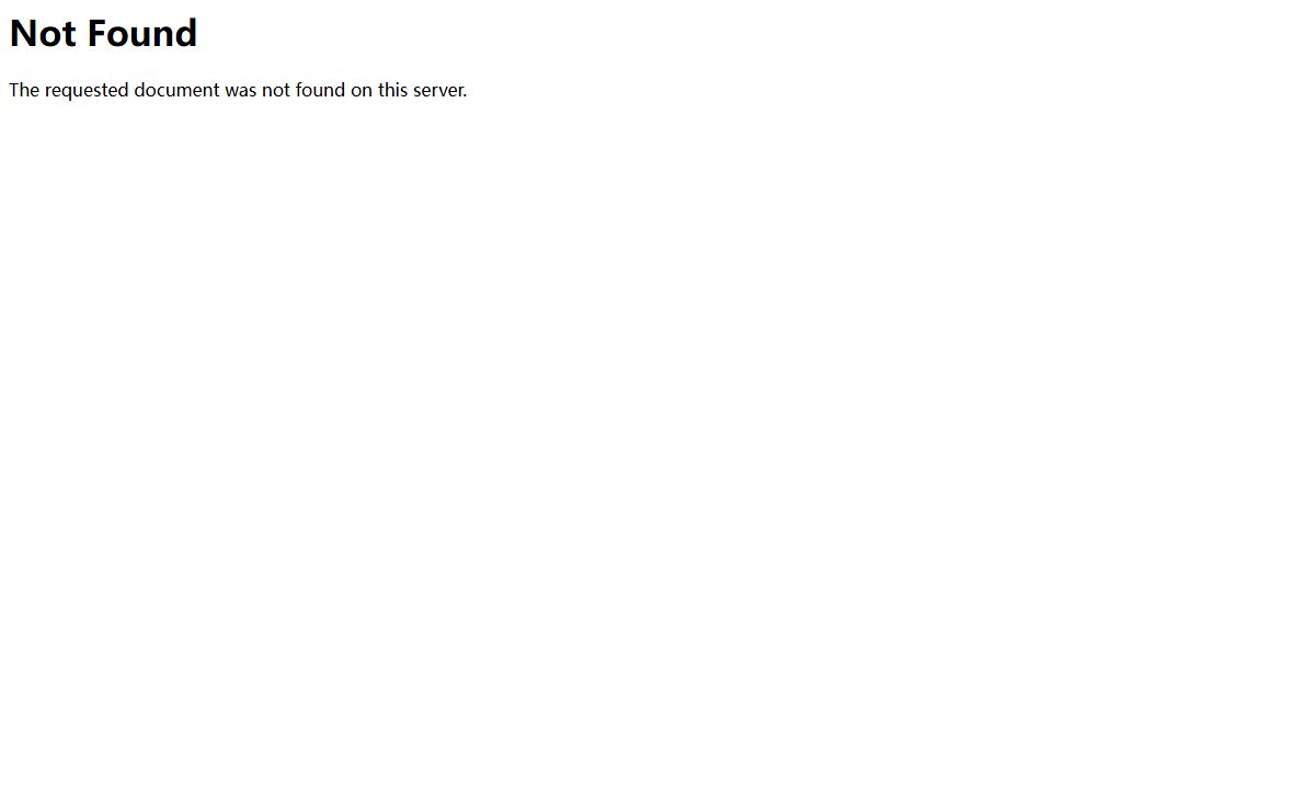 404 Not Found