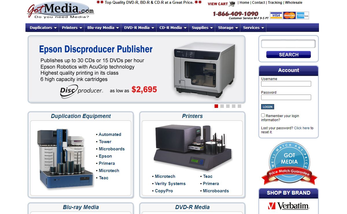 Blank DVD-R Media | Blank CD-R Media | CD DVD Duplication Equipment & Disc Printers in Orange County, CA