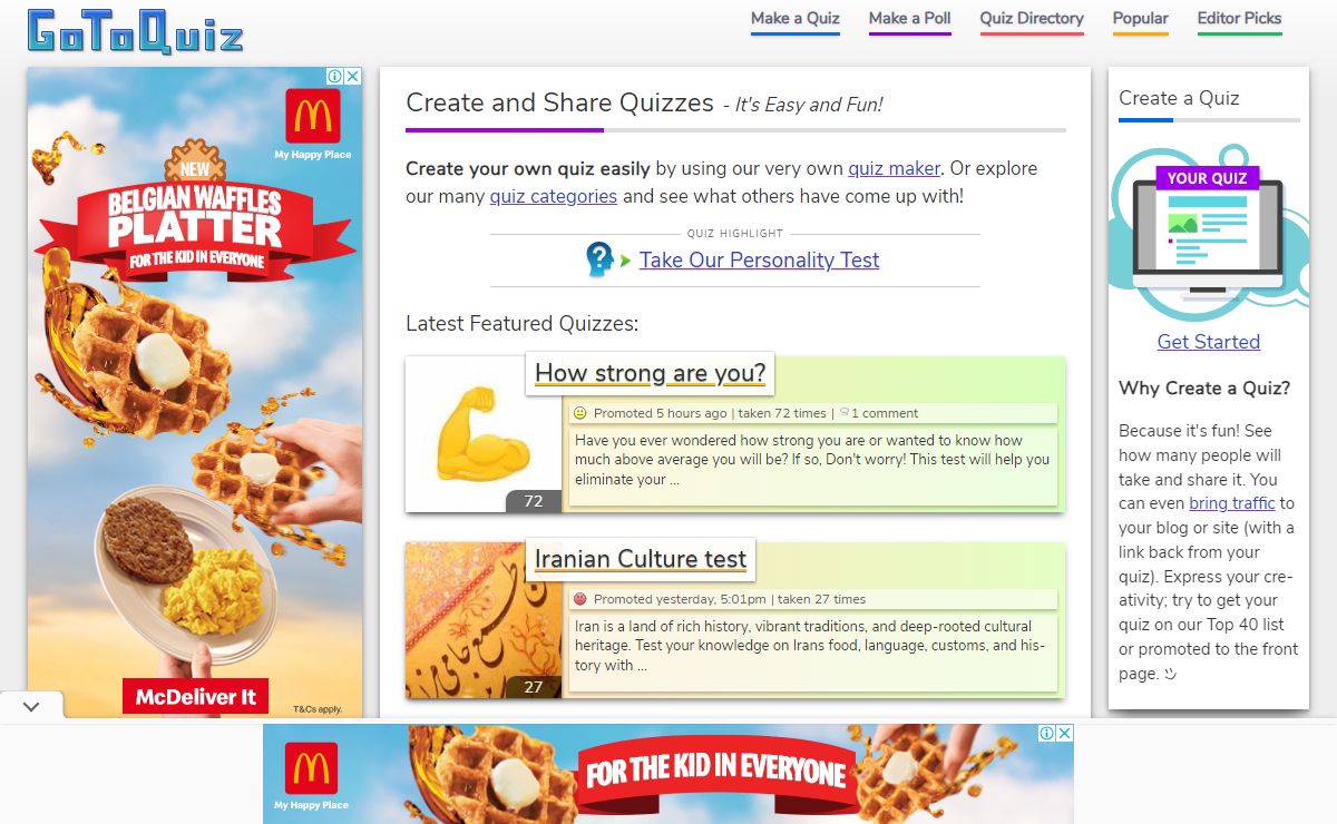 Make Your Own Quiz | Explore Thousands of Quizzes