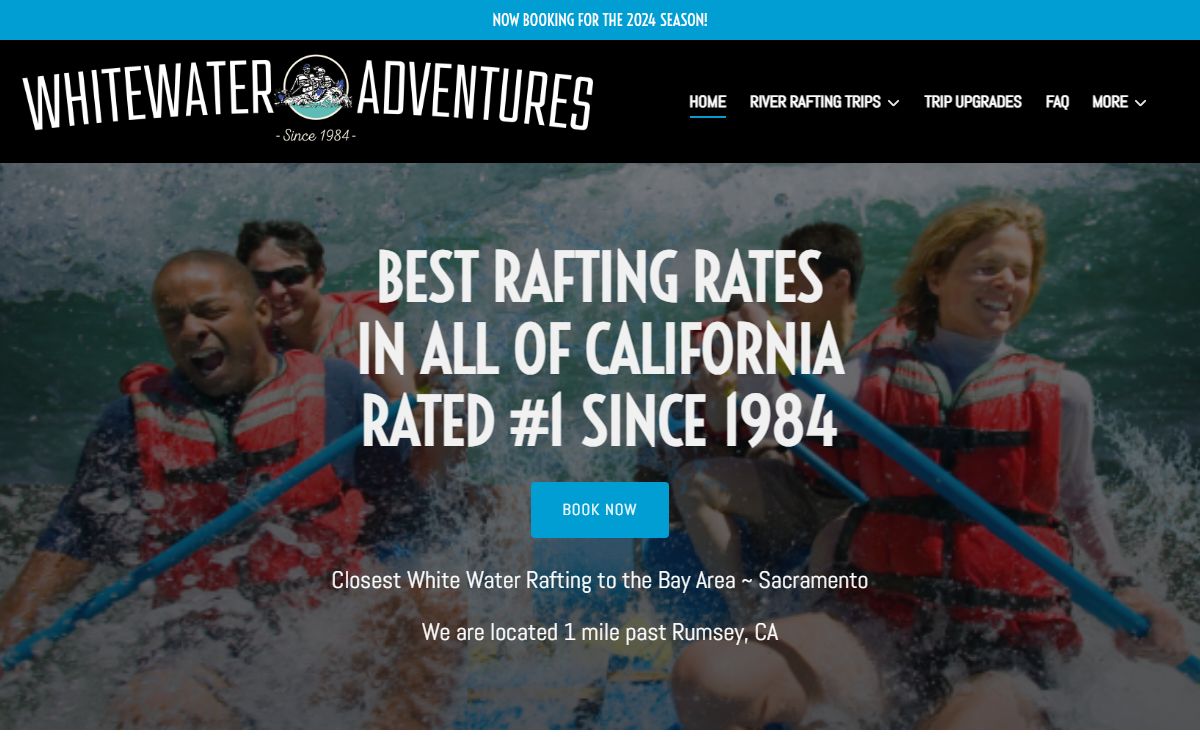 Whitewater Adventures | Rafting in Cache Creek, Sacramento