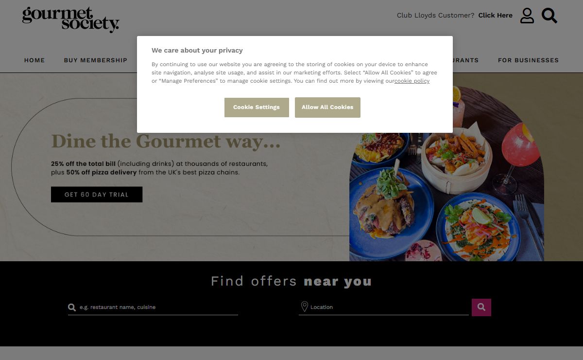 gourmet society: Restaurant Discounts | The gourmet society UK