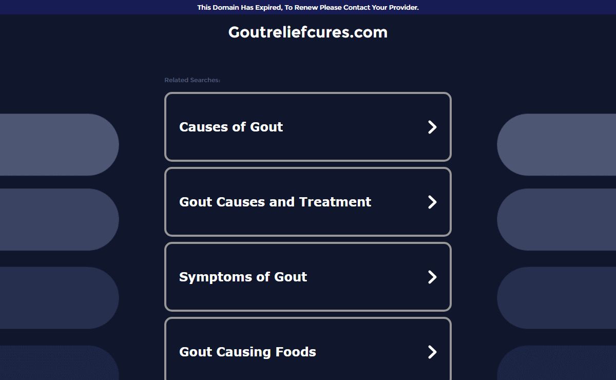 Goutreliefcures.com