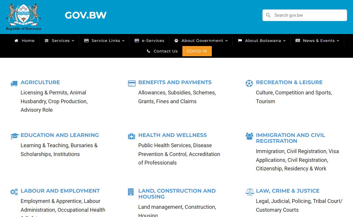 Home | Government of Botswana
