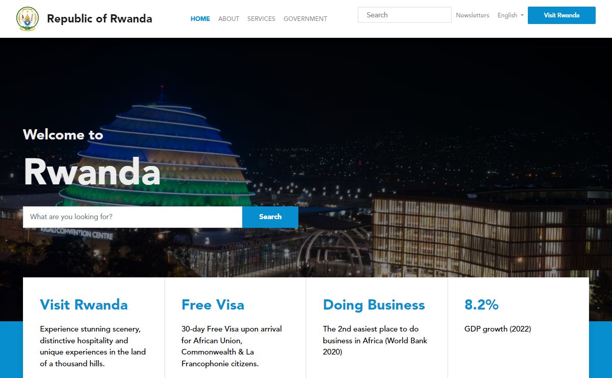 Government of Rwanda: Welcome to Rwanda