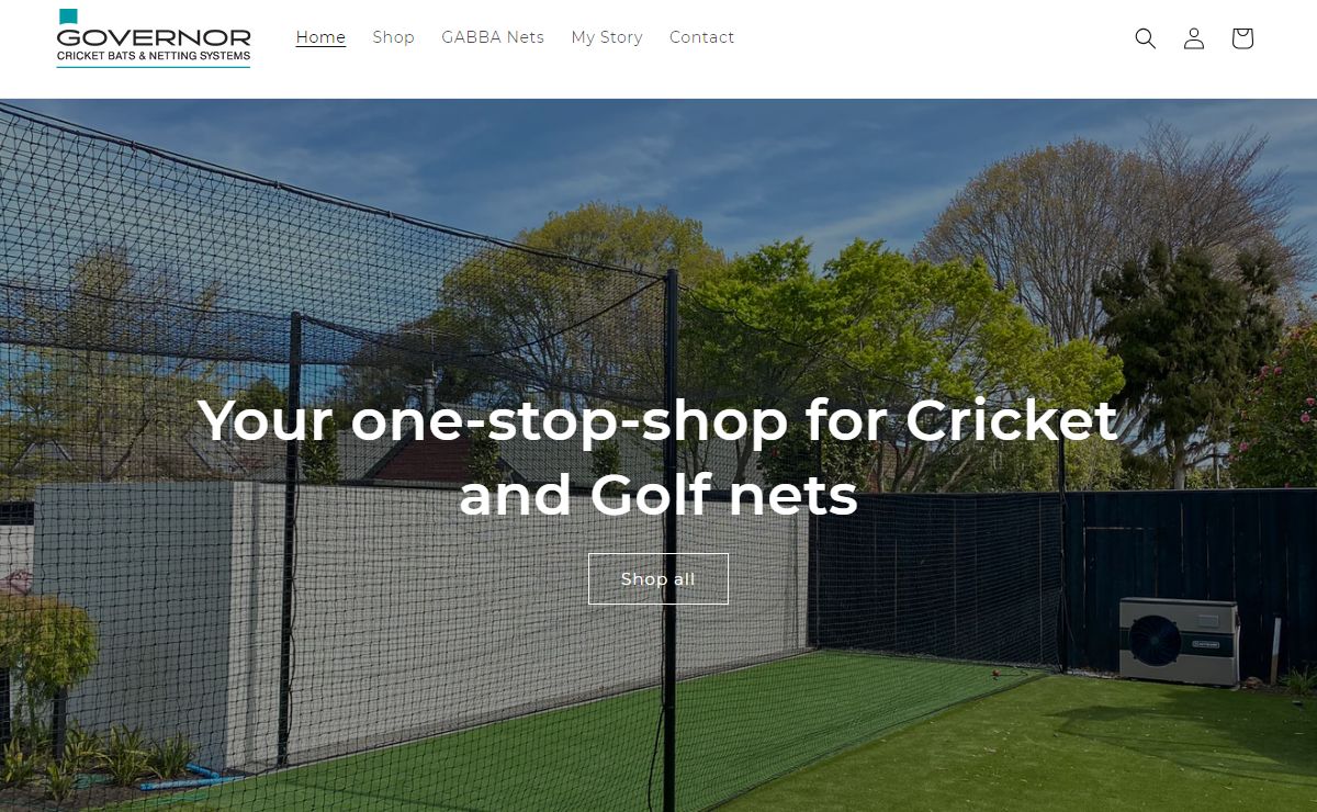 Governor Cricket & Golf Netting Systems – Governor Cricket Bats and Netting Systems