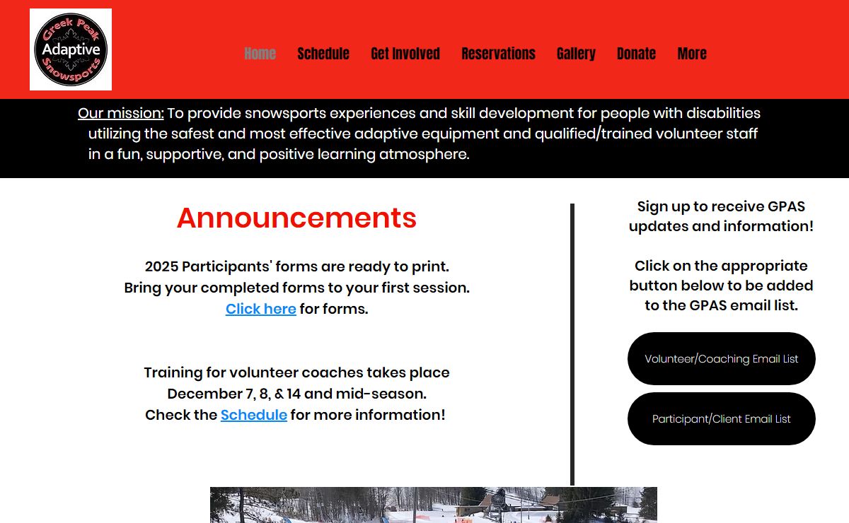 Greek Peak Adaptive Snowsports