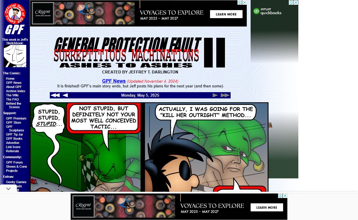 General Protection Fault--The Comic Strip