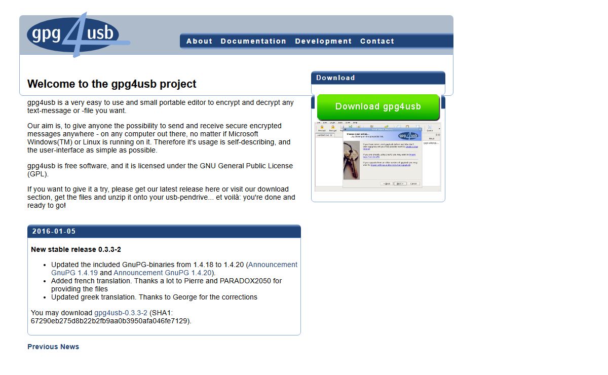 gpg4usb - project : home