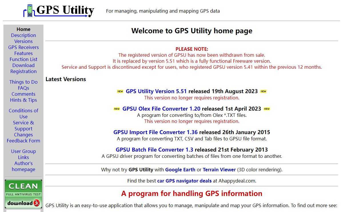 GPS Utility - Home