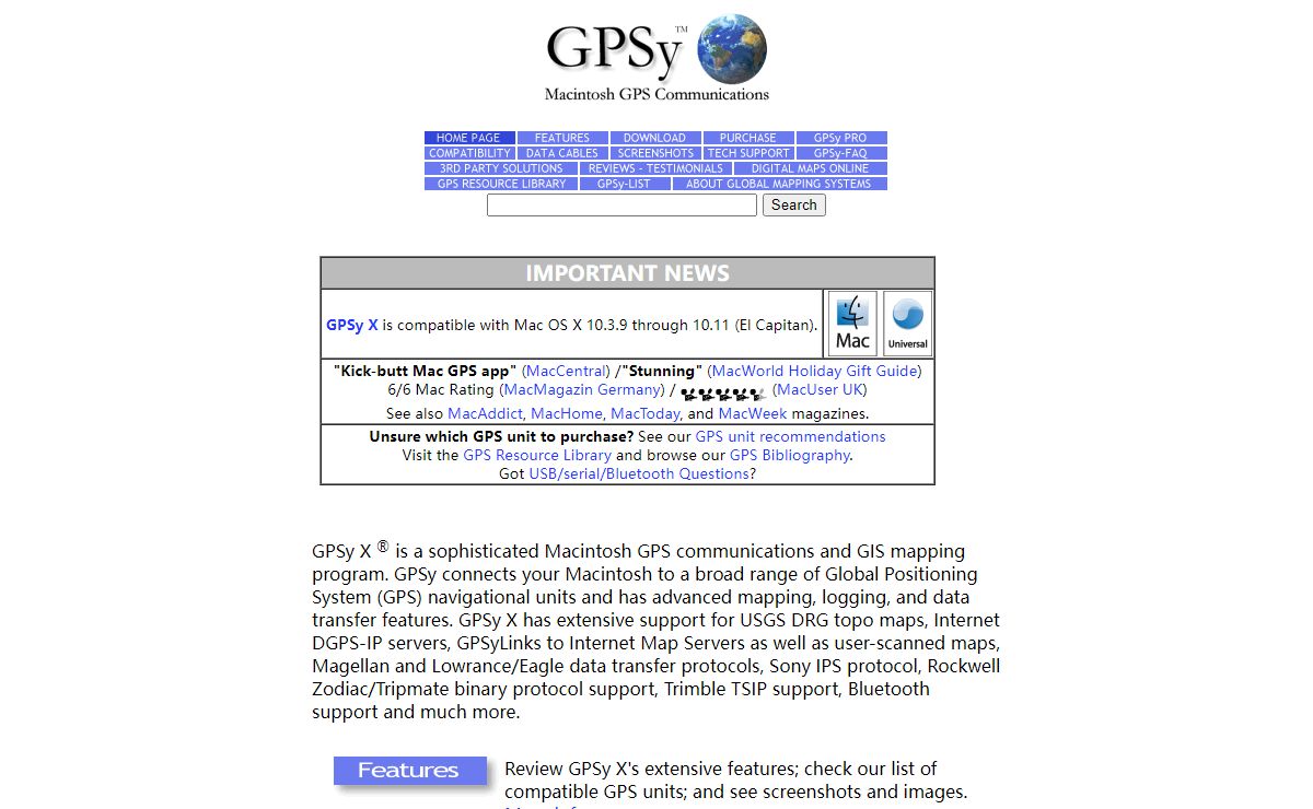 GPSy (TM) -- Macintosh GPS Communications