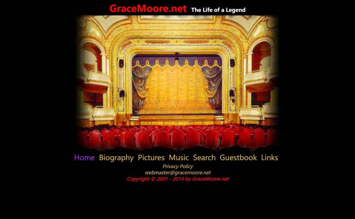 Gracemoore.net Famous Opera Singer