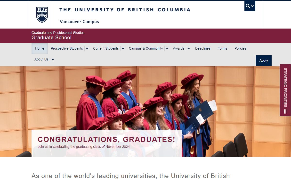 UBC Grad School | Graduate Studies at The University of British Columbia, Vancouver, Canada