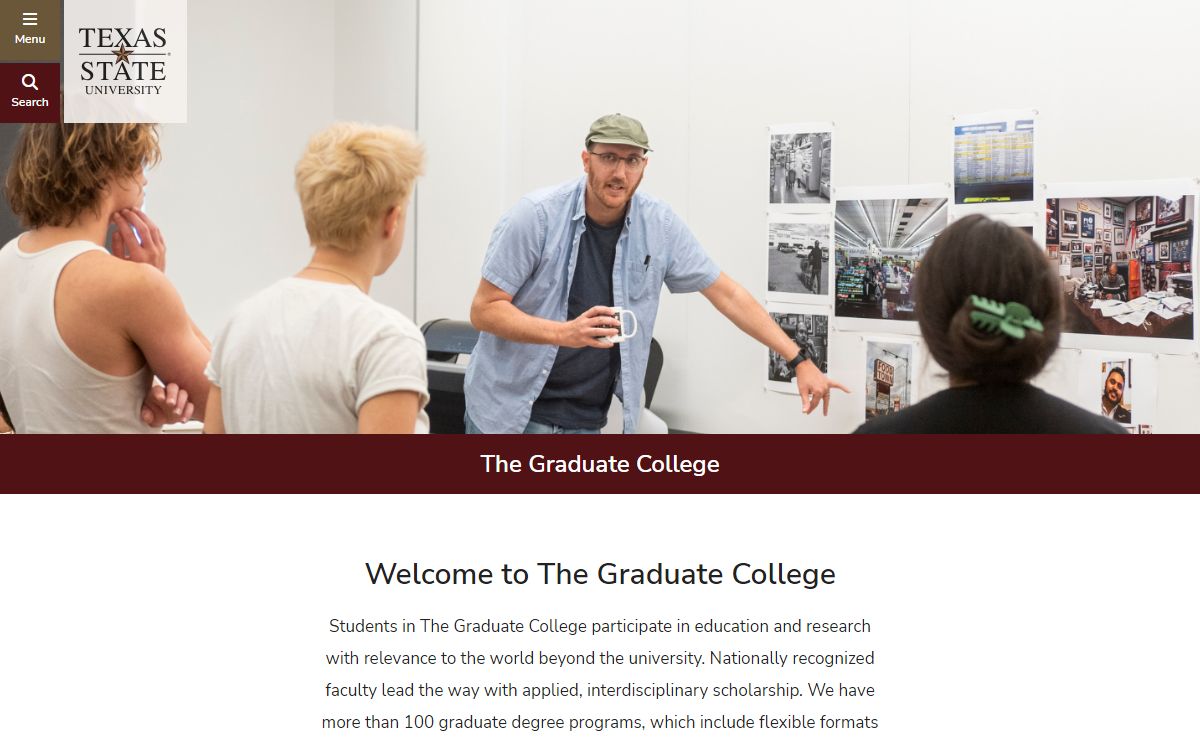 The Graduate College : Texas State University