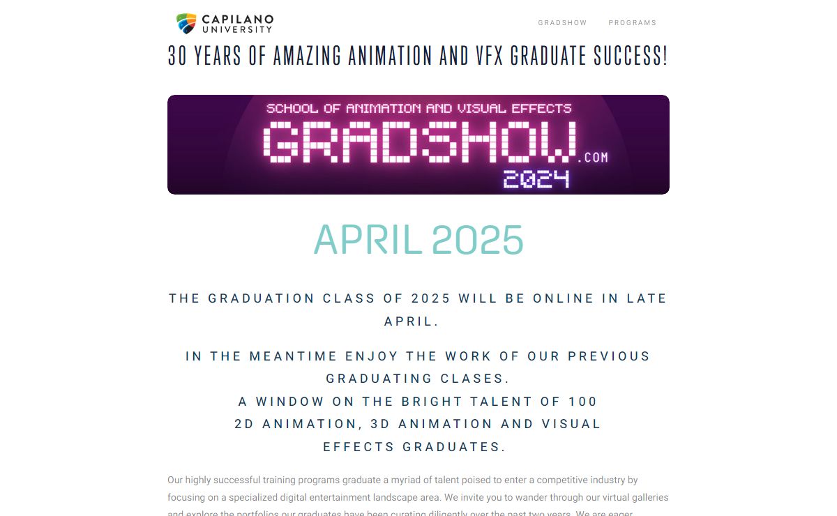 Capilano University 2D/3D Animation and Visual Effects