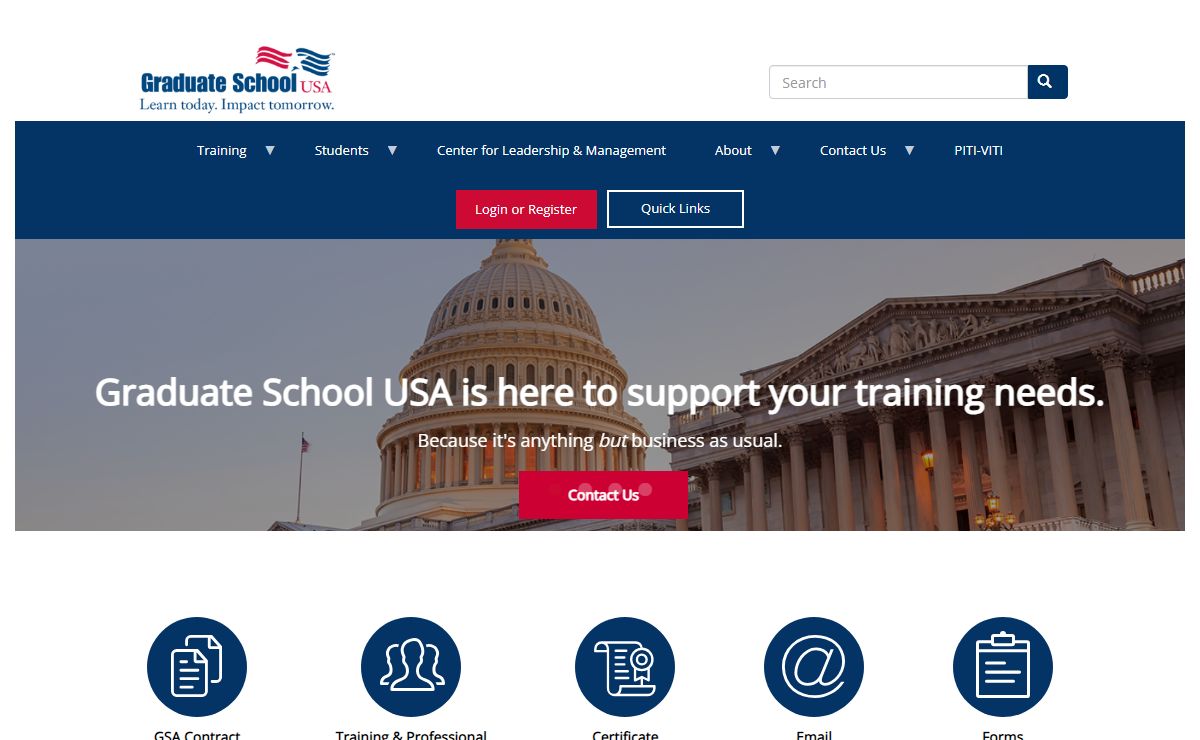 Government Training Courses and Online Programs | Graduate School USA
