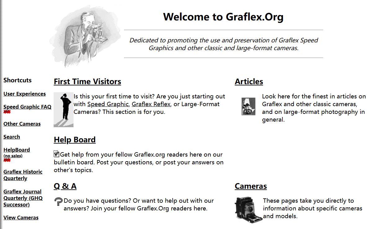 Graflex.Org: Speed Graphics, Large Format Photography, and More