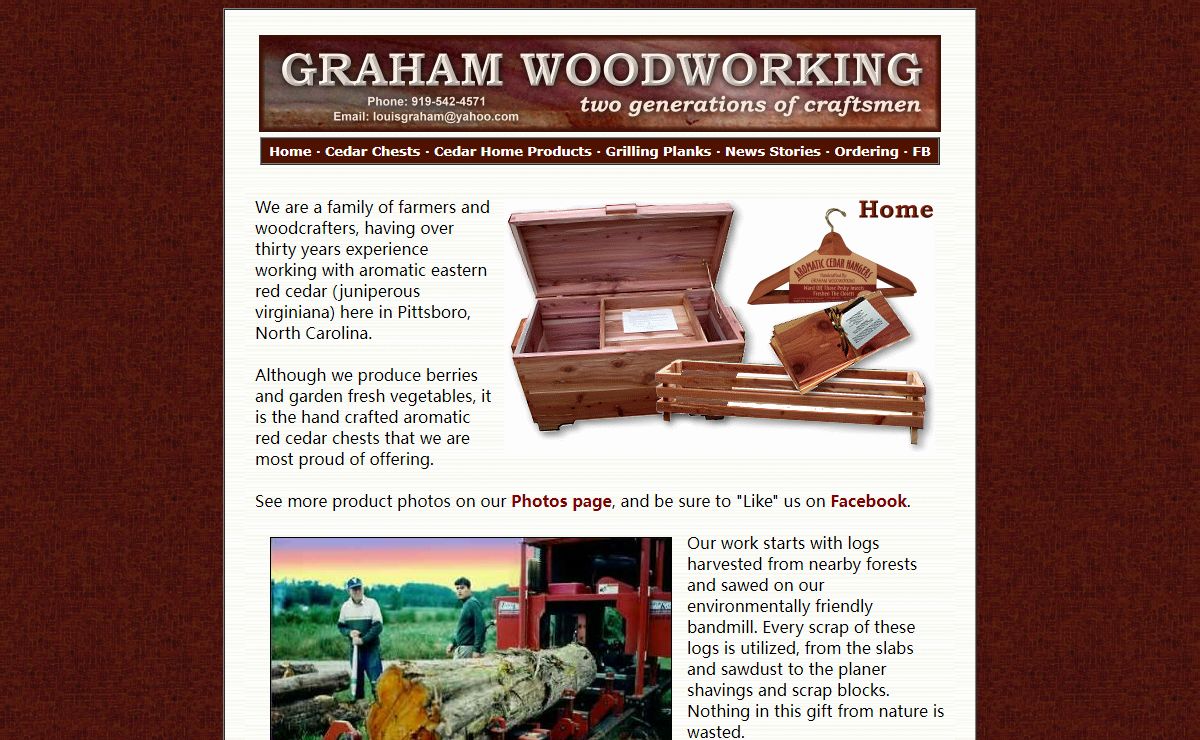 Welcome to GRAHAM WOODWORKING - Handmade cedar chests, home products and more