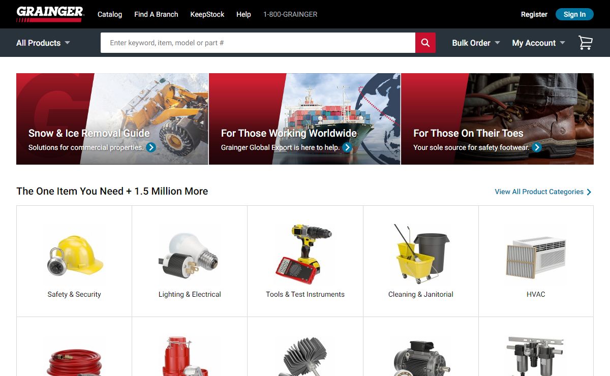 Grainger Industrial Supply - MRO Products, Equipment and Tools