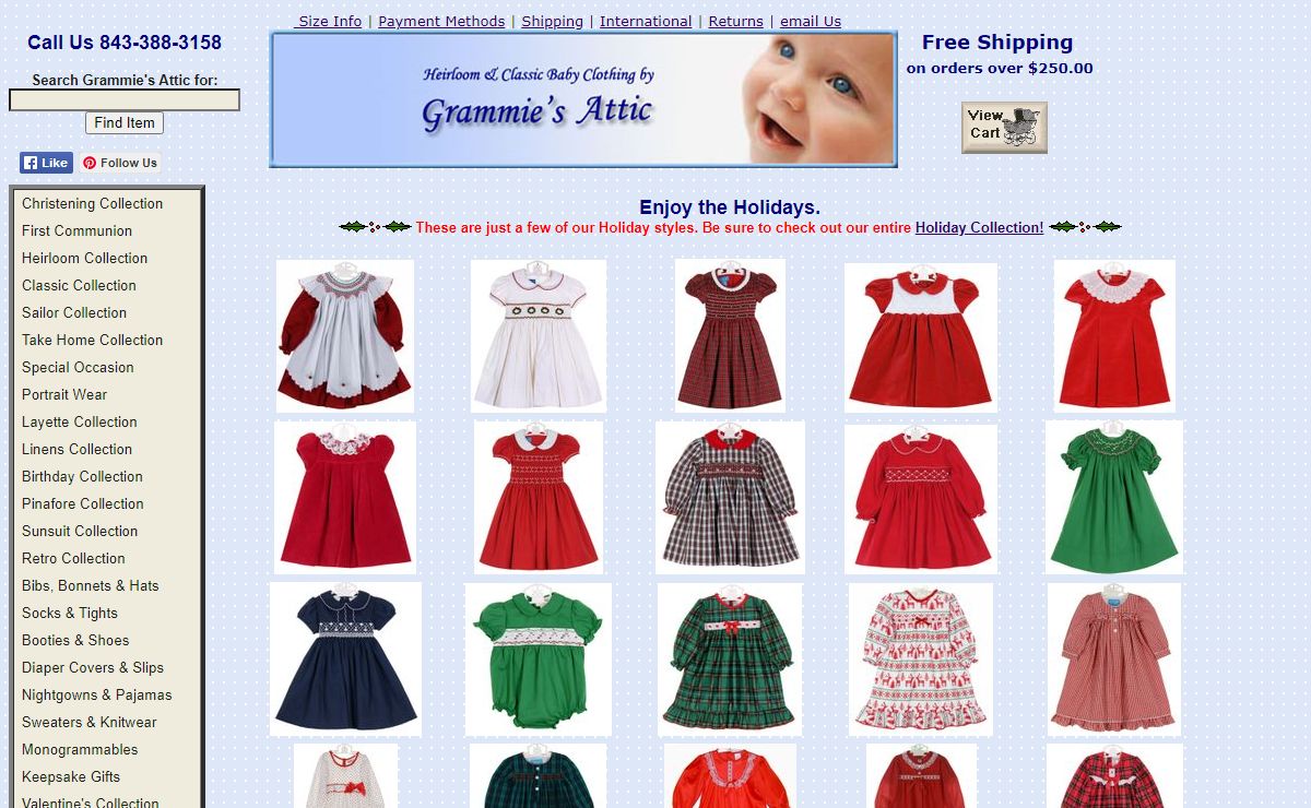 Grammie's Attic: Christening Gowns, Feltman Brothers Baby Clothes, Baby Sailor Suits, Heirloom Baby Clothes, Vintage Baby Clothes, Classic Baby Clothes
