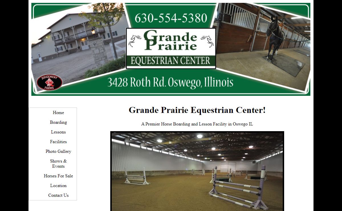 Horse Boarding and Lessons Oswego Illinois Grande Prairie Equestrian Center Naperville, Plainfield