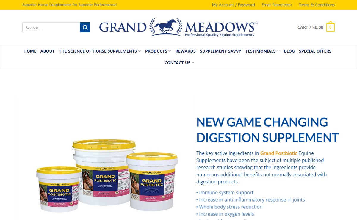 Equine Supplements - All-in-One Horse Supplements - Grand Meadows