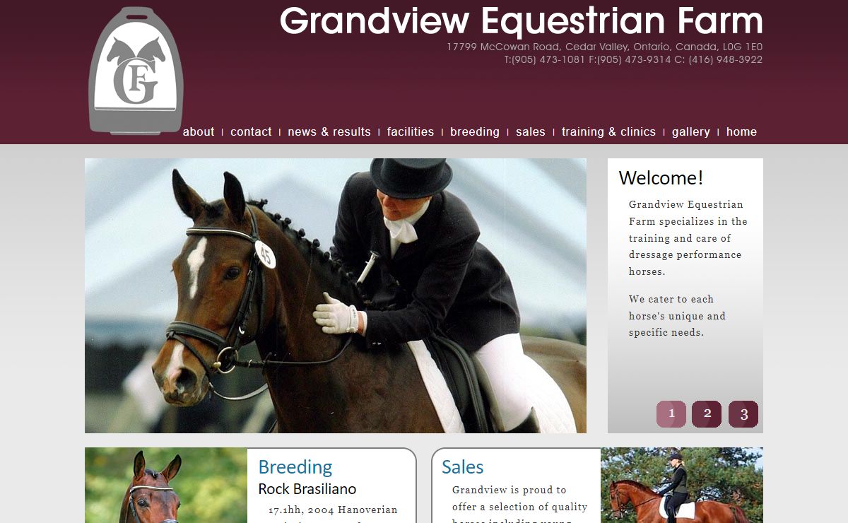 FEI Dressage Training of Horse and Rider Lessons Basic to FEI Grand Prix Levels Grandview Equestrian Farm Toronto Ontario Canada Ashley Wright