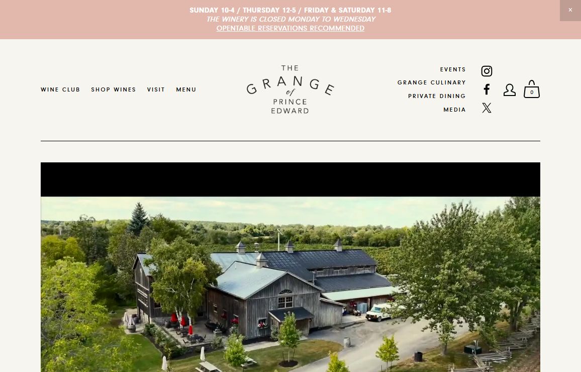 Grange of Prince Edward Winery