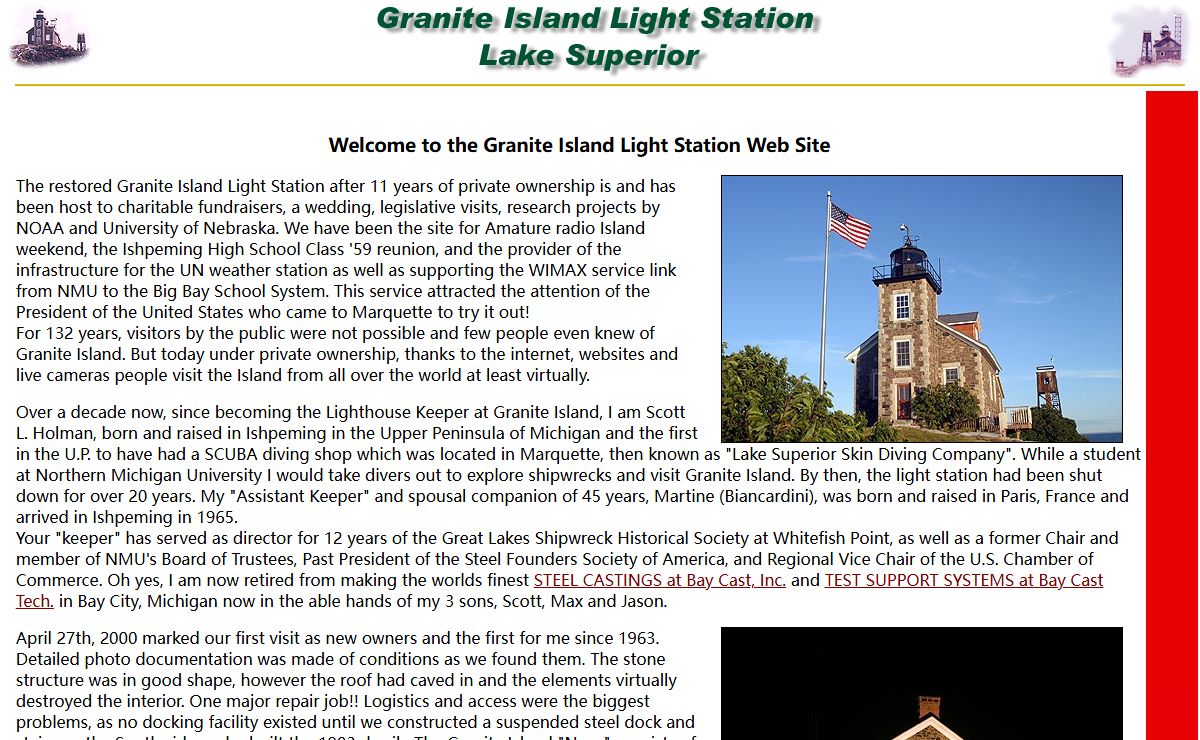 Granite Island Light Station - Lake Superior