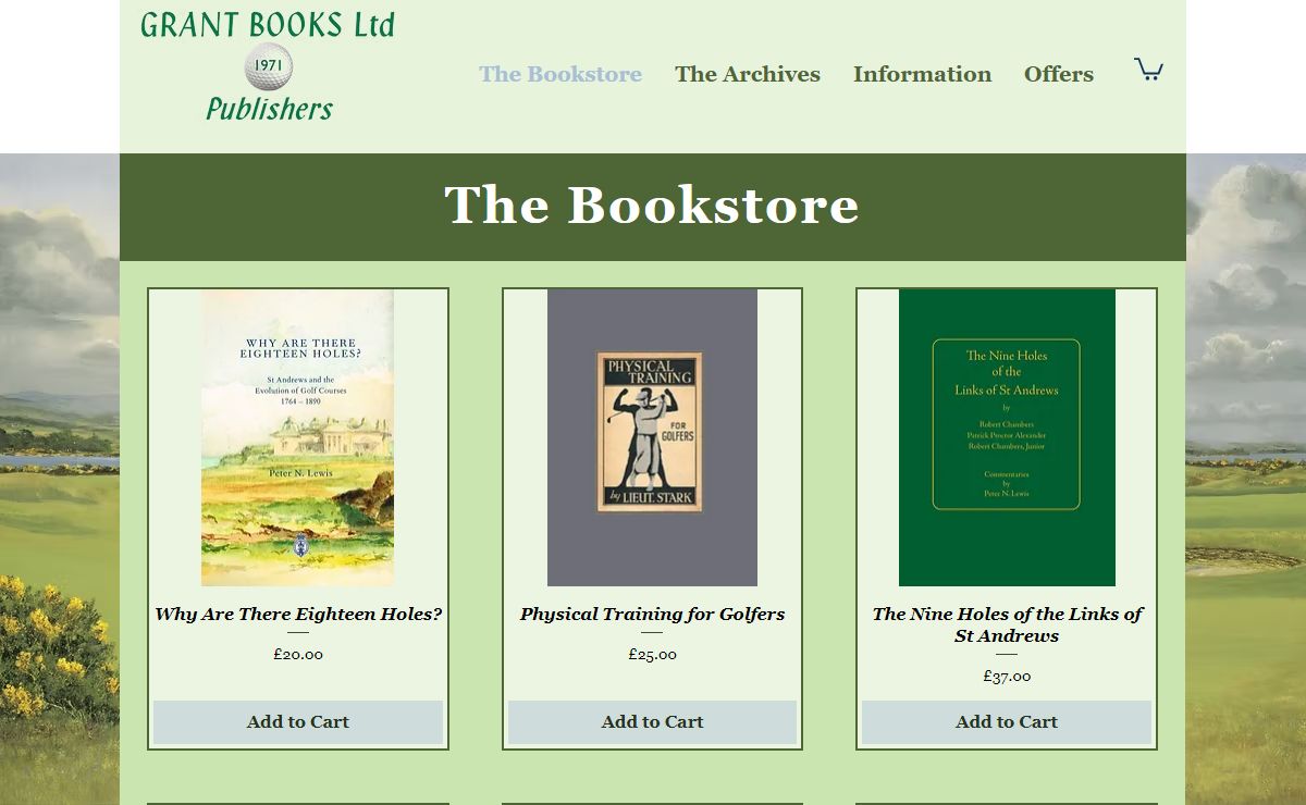 The Bookstore | Grant Books Ltd