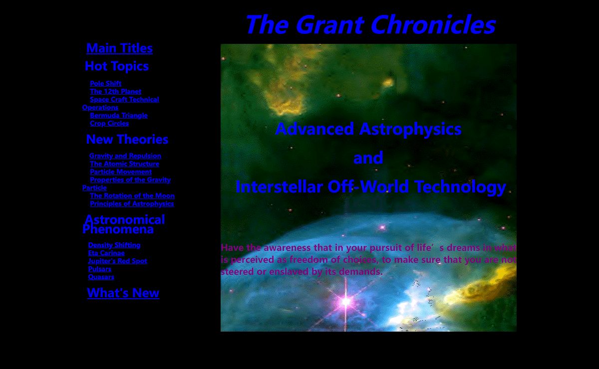 The Grant Chronicles