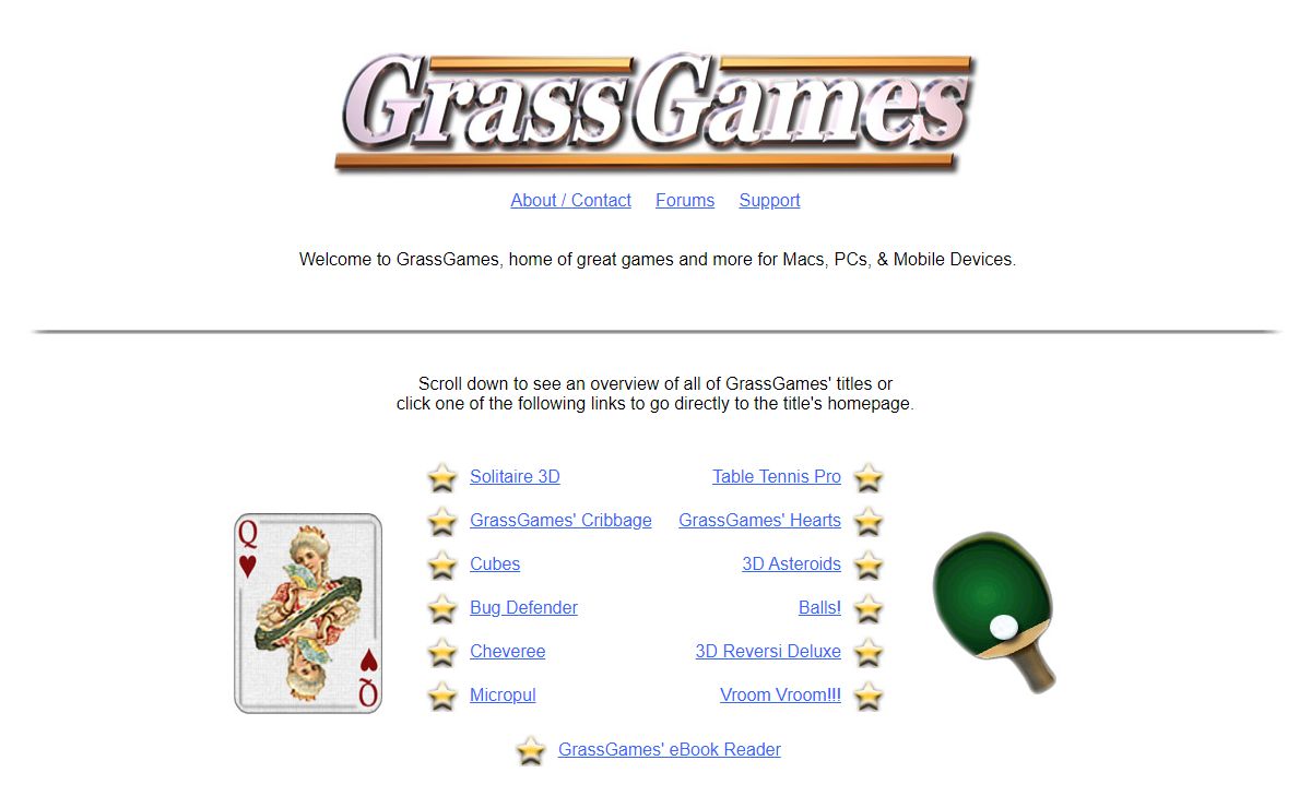 GrassGames - Computer Games for Macs, PCs, iPads and iPhones
