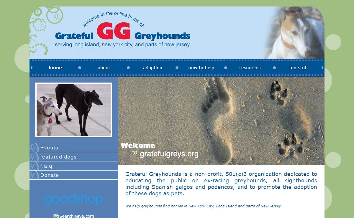 Grateful Greyhounds, Inc. | Greyhound adoption in Long Island, New York City, and parts of New Jersey