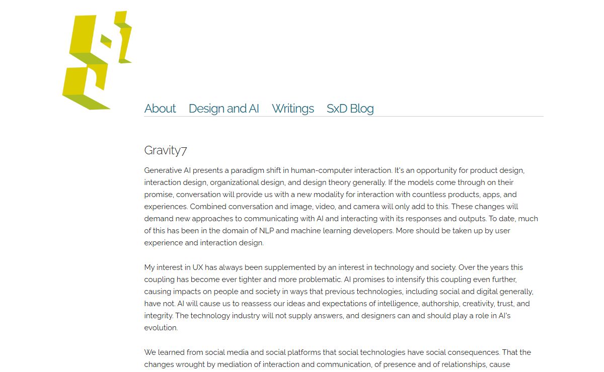 UX of AI social interaction design digital transformation consulting by Adrian Chan San Francisco