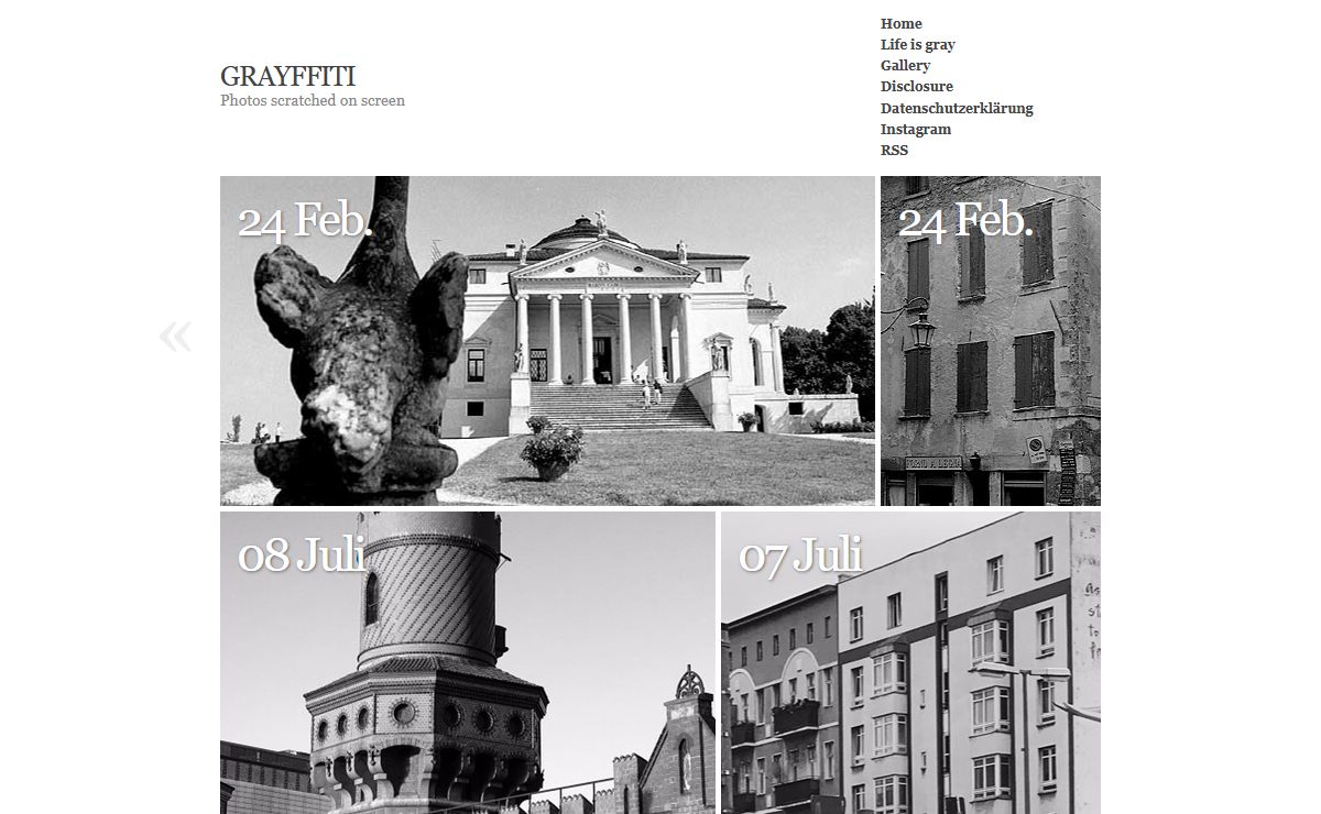 Grayffiti::Photos scratched on screen