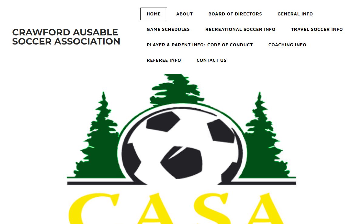 CRAWFORD AUSABLE SOCCER ASSOCIATION - Home
